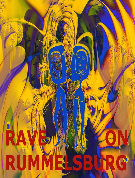 RAVE ON RUMMELSBURG_01, 24x18cm, Mixed Media auf Papier auf Leinwand, 2016