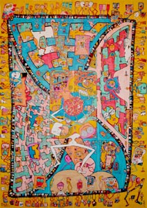 252 x 180 cm Japanische Tusche auf Karton - 1995